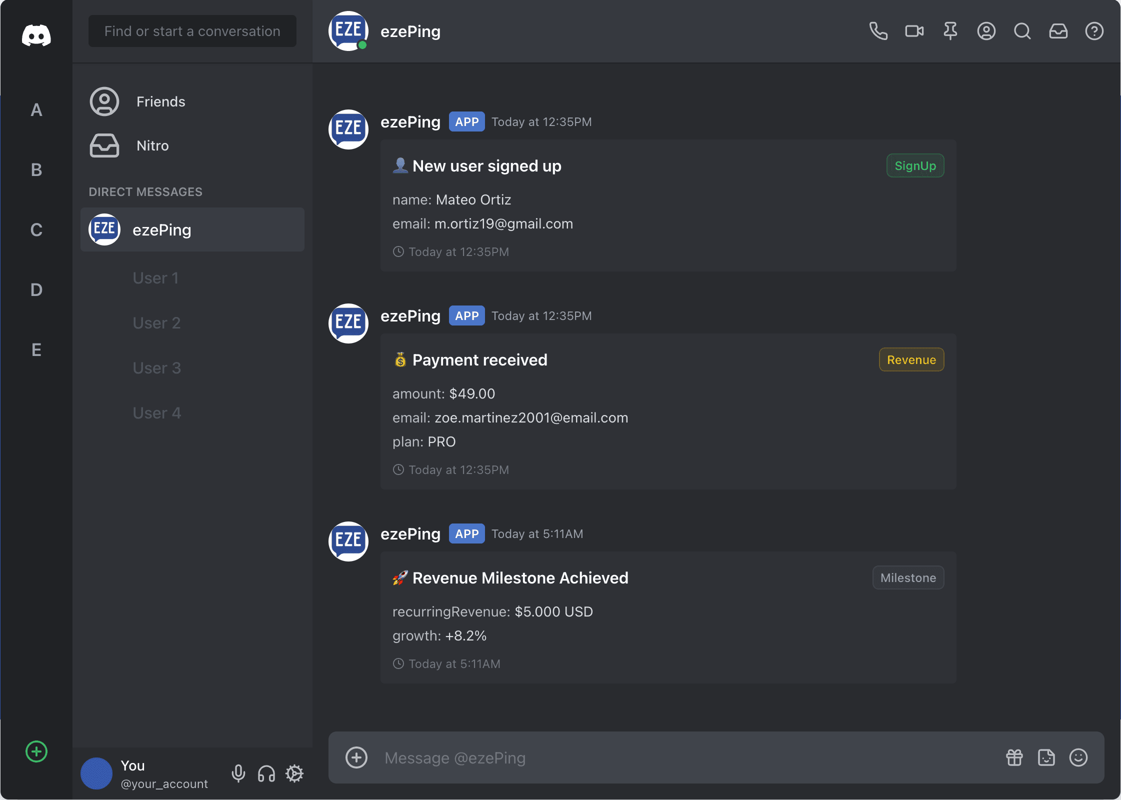 EzePing - SaaS Monitoring